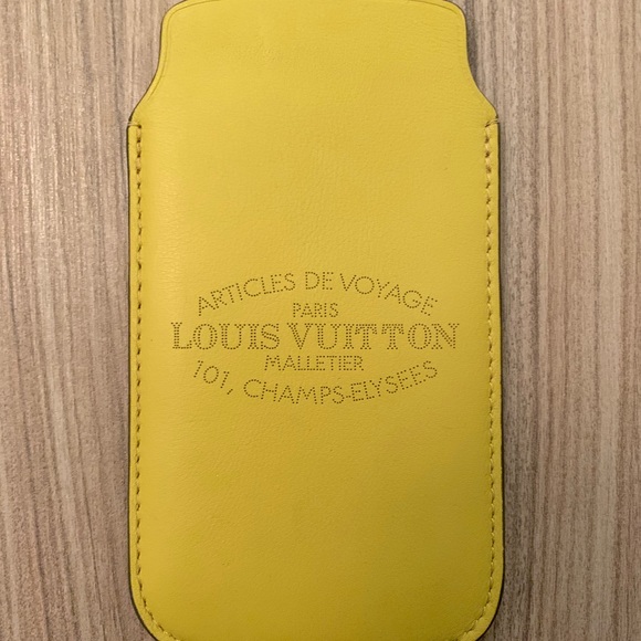 Louis Vuitton yellow phone/ card case/ wallet. - Picture 2 of 4